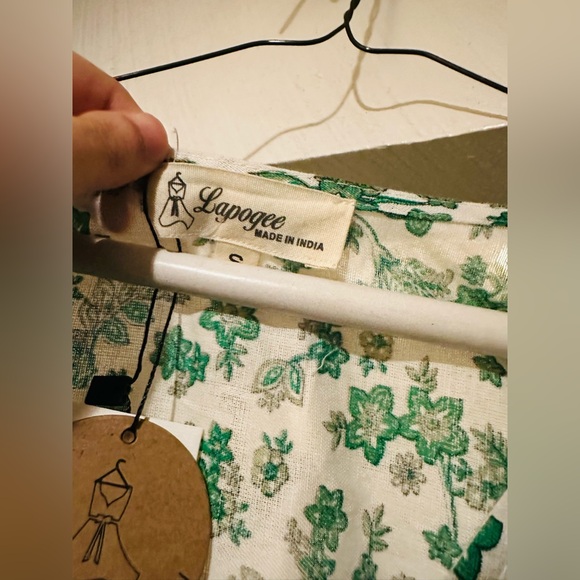 NWT Lapogee cotton linen blend maxi dress. Size S. Very hobo cottage core. - Picture 8 of 14